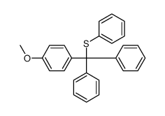 1-[diphenyl(phenylsulfanyl)methyl]-4-methoxybenzene结构式