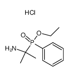 (α-amino-isopropyl)-phenyl-phosphinic acid ethyl ester, hydrochloride结构式