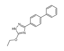 3-ethoxy-5-(4-phenylphenyl)-1H-1,2,4-triazole结构式