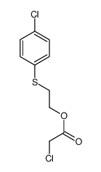 2-(4-chlorophenyl)sulfanylethyl 2-chloroacetate Structure