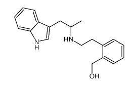[2-[2-[1-(1H-indol-3-yl)propan-2-ylamino]ethyl]phenyl]methanol结构式
