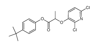2-(2,6-Dichloro-pyridin-3-yloxy)-propionic acid 4-tert-butyl-phenyl ester结构式