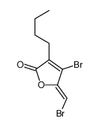 4-bromo-5-(bromomethylidene)-3-butylfuran-2-one结构式