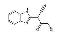 2-(1H-benzoimidazol-2-yl)-4-chloro-3-oxo-butyronitrile Structure