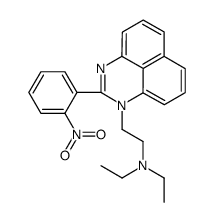 N,N-diethyl-2-[2-(2-nitrophenyl)perimidin-1-yl]ethanamine结构式