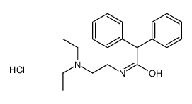 2-[(2,2-diphenylacetyl)amino]ethyl-diethylazanium,chloride结构式