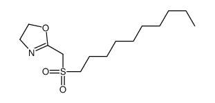 2-(decylsulfonylmethyl)-4,5-dihydro-1,3-oxazole结构式
