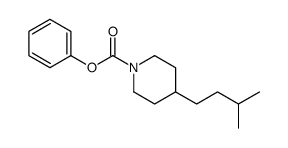 phenyl 4-(3-methylbutyl)piperidine-1-carboxylate结构式