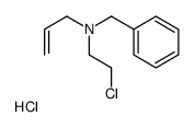 benzyl-(2-chloroethyl)-prop-2-enylazanium,chloride结构式