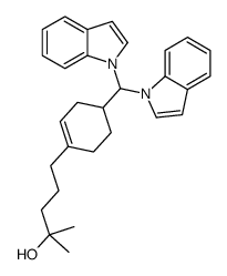 4-(2-1H-吲哚基-1-甲基)-Alpha,Alpha-二甲基-1-环己烯-1-丁醇结构式