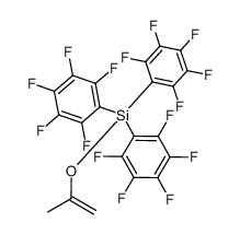 2-[tris(pentafluorophenyl)silyloxy]propene结构式