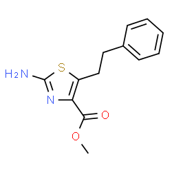 Methyl 2-amino-5-(2-phenylethyl)-1,3-thiazole-4-carboxylate Structure