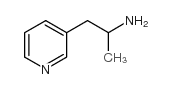 1-甲基-2-(3-吡啶基)乙胺结构式