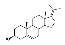 23,24-Bisnorchola-5,17(20)dien-3β-ol Structure