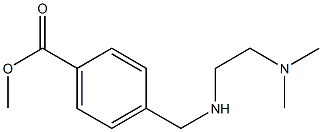 甲基 4-(((2-(二甲氨基)乙基)氨基)甲基)苯酸酯结构式