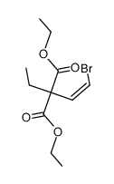 ethyl-(2-bromo-vinyl)-malonic acid diethyl ester Structure