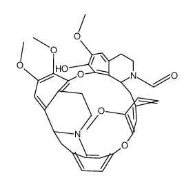 7-Hydroxy-6,6',7',12-tetramethoxy-2'-methylthalidasan-15,15'-dione结构式