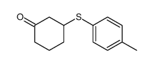 3-(4-methylphenyl)sulfanylcyclohexan-1-one结构式