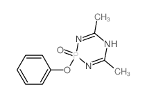 4,6-dimethyl-2-phenoxy-1,3,5-triaza-2$l^C10H12N3O2P-phosphacyclohexa-3,6-diene 2-oxide picture