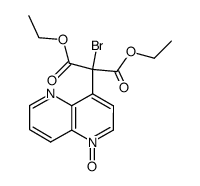 4-(α-bromo-α,α-dicarbethoxy)methyl-1,5-naphthyridine 1-oxide Structure