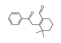 3,3-dimethyl-2-((phenylsulfinyl)methyl)cyclohex-1-ene-1-carbaldehyde结构式