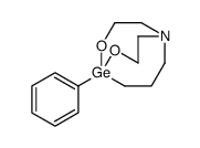 5-phenyl-4,6-dioxa-1-aza-5-germabicyclo[3.3.3]undecane结构式