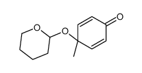 4-methyl-4-(oxan-2-yloxy)cyclohexa-2,5-dien-1-one结构式
