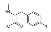 3-(4-iodophenyl)-2-(methylamino)propanoic acid Structure