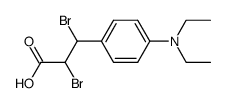 2,3-dibromo-3-(4-(diethylamino)phenyl)propanoic acid Structure
