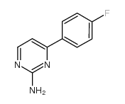 4-(4-氟苯基)嘧啶-2-胺结构式