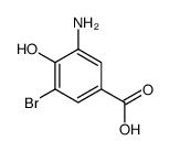 3-氨基-5-溴-4-羟基苯甲酸结构式
