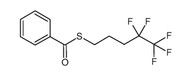 thiobenzoic acid S-(4,4,5,5,5-pentafluoro-pentyl)ester结构式