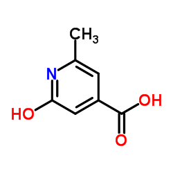 2-羟基-6-甲基异烟酸结构式