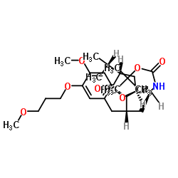 tert-Butyl ((1S,3S)-1-((2S,4S)-4-isopropyl-5-oxotetrahydrofuran-2-yl)-3-(4-methoxy-3-(3-methoxypropoxy)benzyl)-4-methylpentyl)carbamate Structure