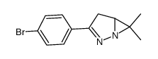 3-(p-bromophenyl)-6,6-dimethyl-1,2-diazabicyclo(3.1.0)hex-2-ene结构式