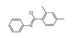 2,4-dimethyl-N-phenylbenzimidoyl chloride结构式
