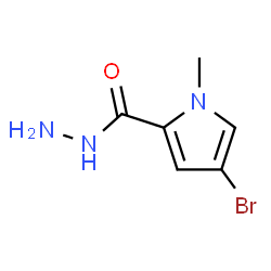 4-Bromo-1-methyl-1H-pyrrole-2-carbohydrazide Structure