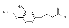4-(4-乙氧基-3-甲基-苯基)-丁酸结构式