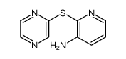 2-pyrazin-2-ylsulfanylpyridin-3-amine结构式