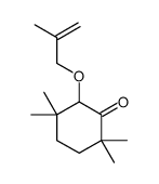 2,2,5,5-tetramethyl-6-(2-methylprop-2-enoxy)cyclohexan-1-one结构式