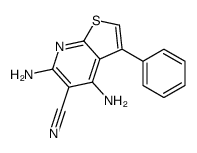 4,6-diamino-3-phenylthieno[2,3-b]pyridine-5-carbonitrile结构式