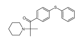 2-methyl-1-(4-phenylsulfanylphenyl)-2-piperidin-1-ylpropan-1-one结构式