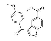 methyl 3-(4-methoxybenzoyl)-1-benzofuran-5-carboxylate结构式