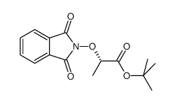 (2S)-2-[(1,3-二氢-1,3-二氧代-2H-异吲哚-2-基)氧基]-4-甲基-丙酸-1,1-二甲基乙酸乙酯结构式