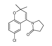1-(6-chloro-2,2-dimethylchromen-4-yl)pyrrolidin-2-one Structure