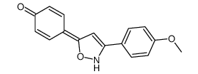 4-[3-(4-methoxyphenyl)-2H-1,2-oxazol-5-ylidene]cyclohexa-2,5-dien-1-one结构式
