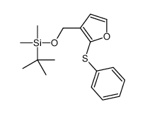 tert-butyl-dimethyl-[(2-phenylsulfanylfuran-3-yl)methoxy]silane结构式