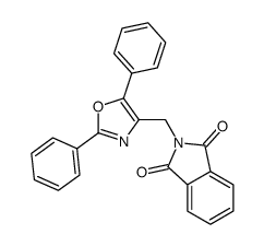 2-[(2,5-diphenyl-1,3-oxazol-4-yl)methyl]isoindole-1,3-dione结构式