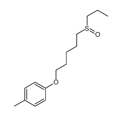 1-methyl-4-(5-propylsulfinylpentoxy)benzene Structure