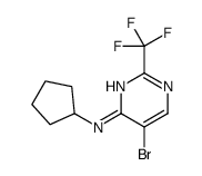 5-溴-n-环戊基-2-(三氟甲基)嘧啶-4-胺结构式